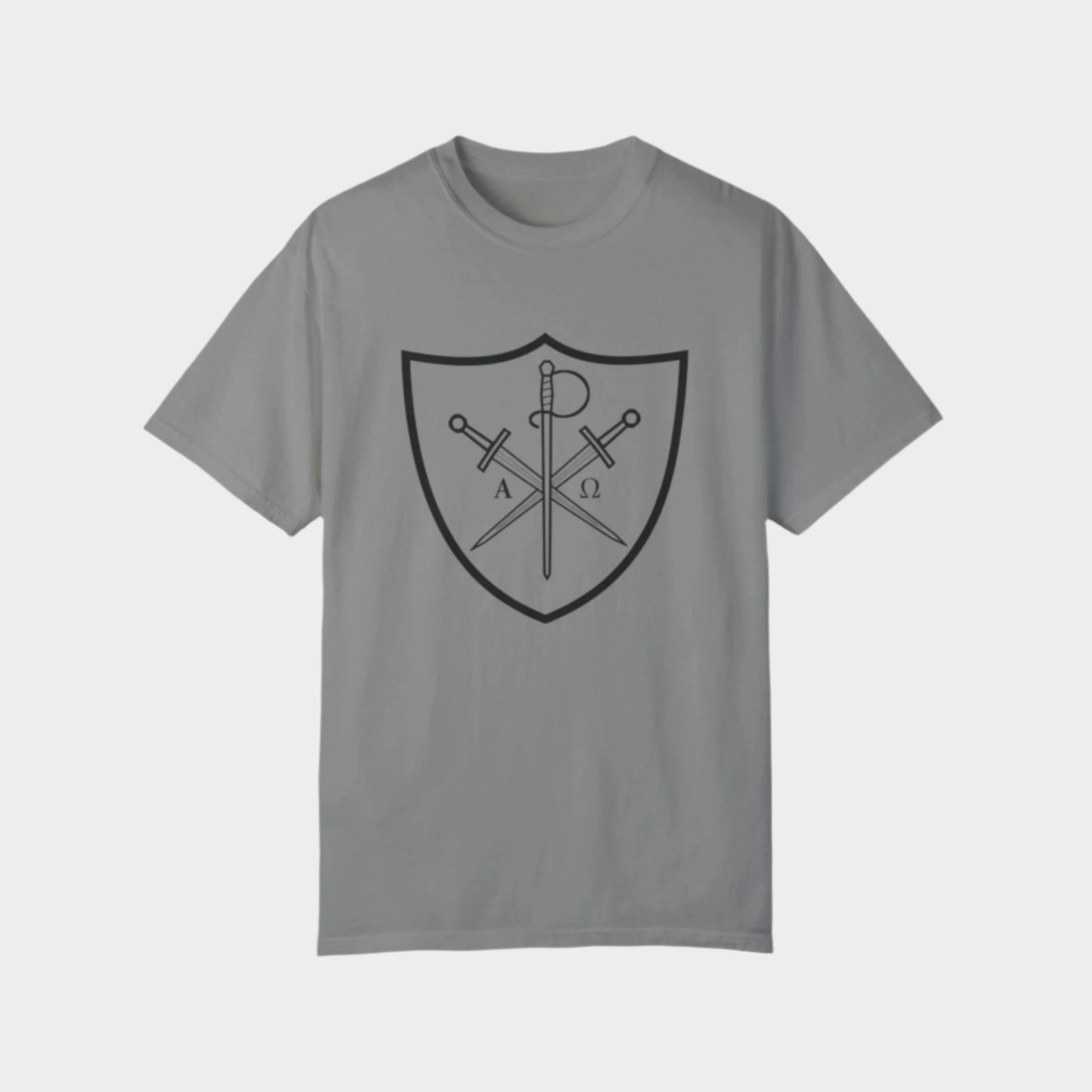 Chi Rho - Alpha & Omega Shield T-Shirt