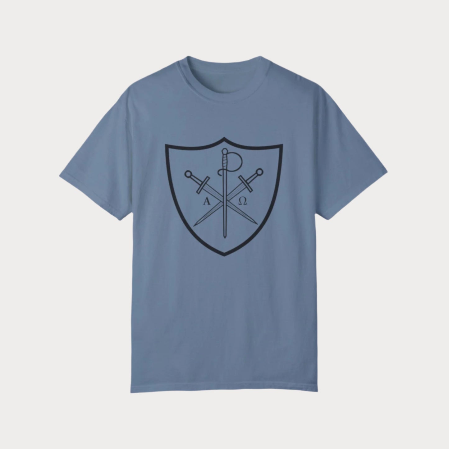 Chi Rho - Alpha & Omega Shield T-Shirt