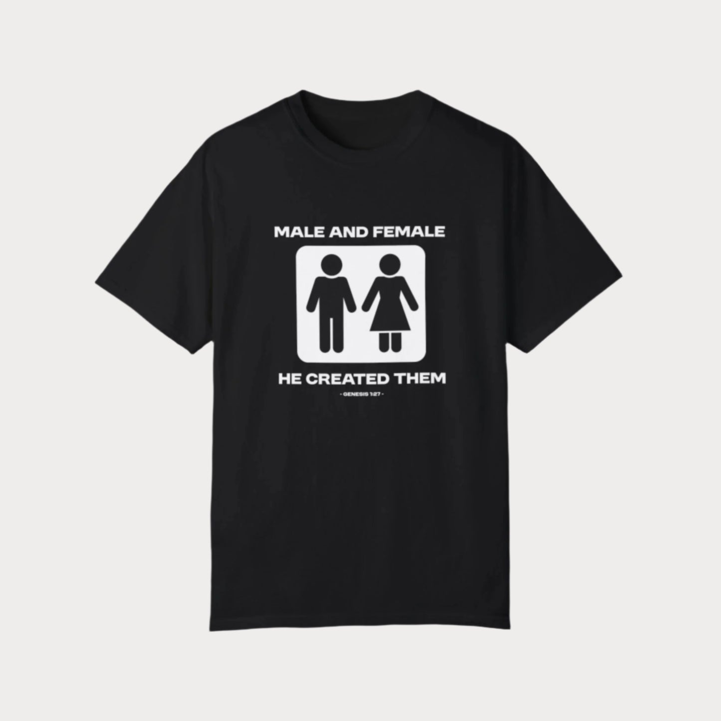 Created Male and Female T-Shirt