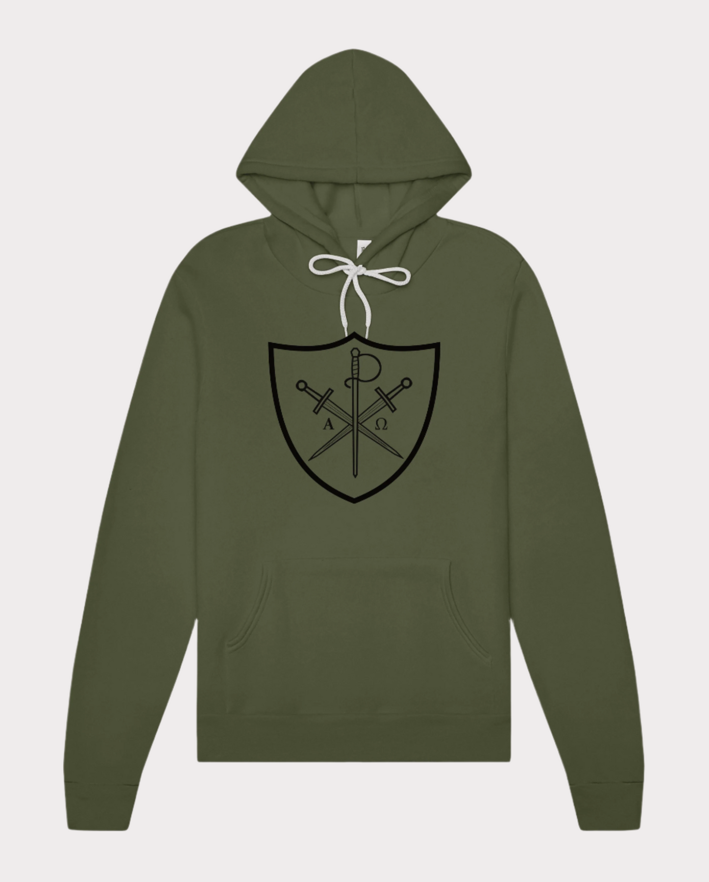 Chi Rho - Alpha & Omega Shield Hoodie