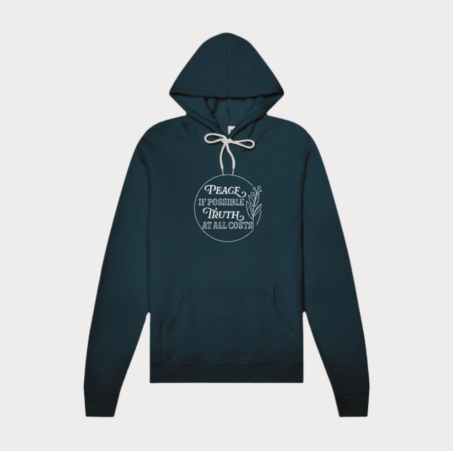 Truth at All Costs Floral Hoodie