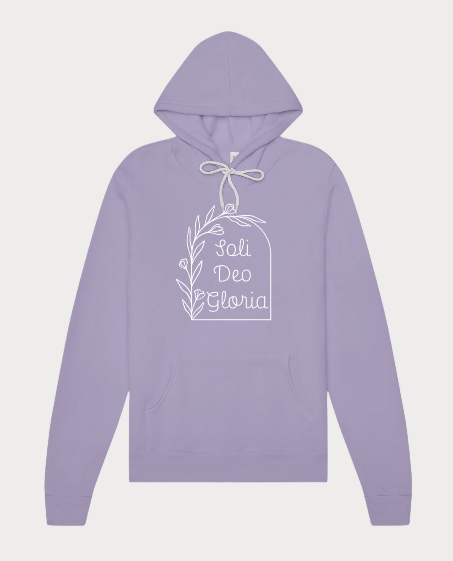 Solid Deo Gloria Floral Hoodie