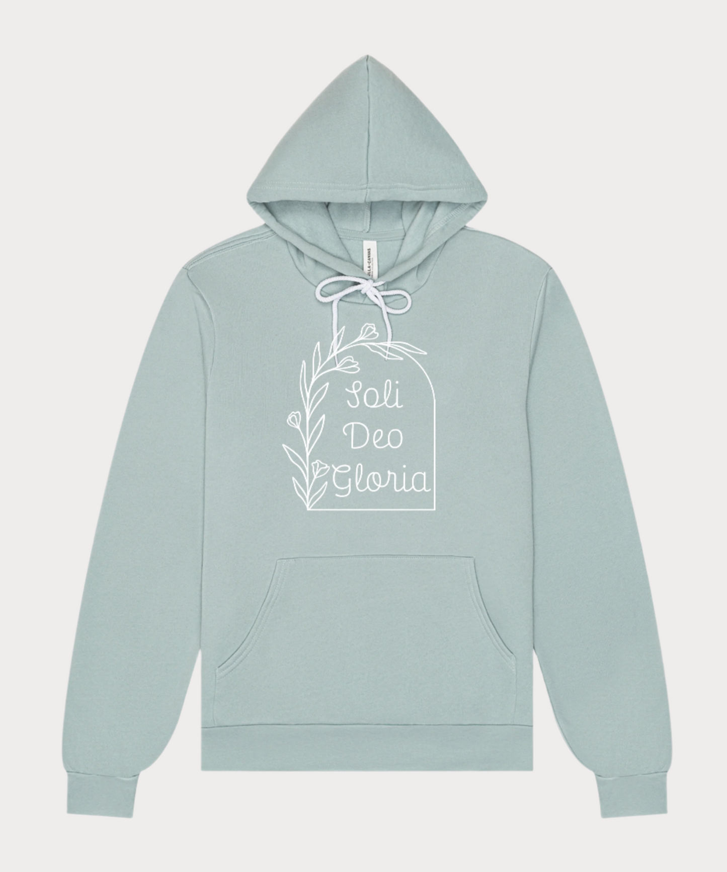 Solid Deo Gloria Floral Hoodie