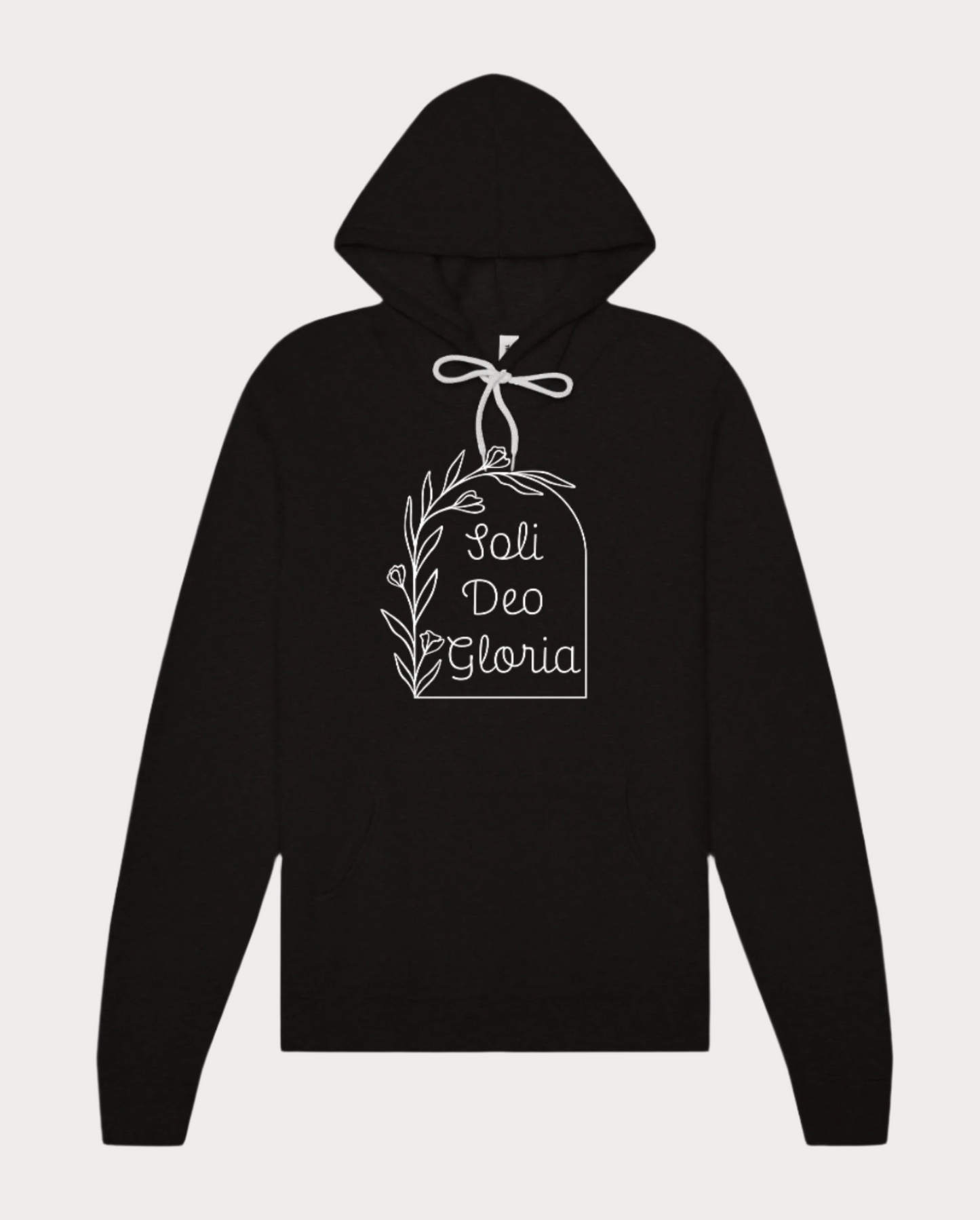 Solid Deo Gloria Floral Hoodie