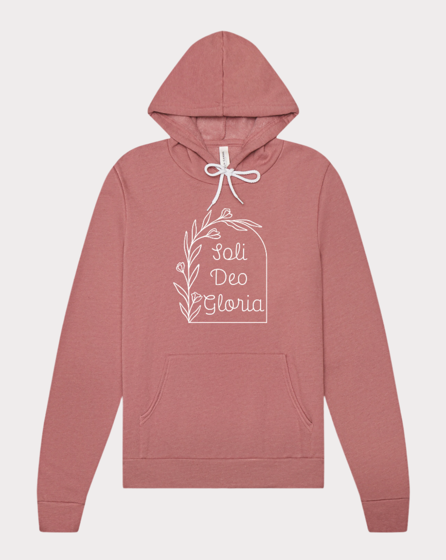 Solid Deo Gloria Floral Hoodie