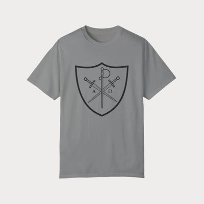Chi Rho - Alpha & Omega Shield T-Shirt