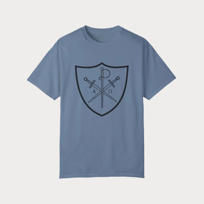 Chi Rho - Alpha & Omega Shield T-Shirt