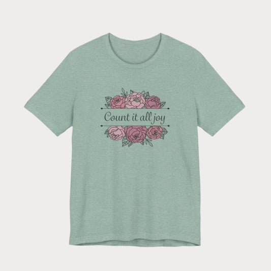 Count it All Joy Floral T-Shirt