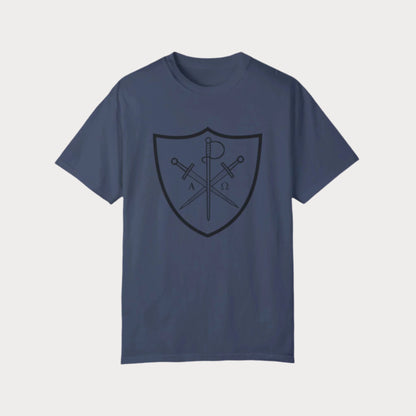 Chi Rho - Alpha & Omega Shield T-Shirt