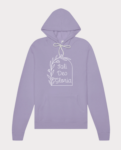 Solid Deo Gloria Floral Hoodie